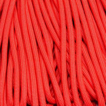 Glossy Red Paracord 550 - Type 3 - 15 meter - #7
