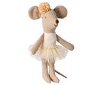 Maileg - Ballerina muis kleine zus - off white 11 cm, Nieuw