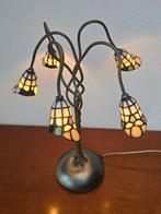 Tafellamp - Metaal & Glas-in-lood - Tiffany-stijl (50 cm), Antiek en Kunst