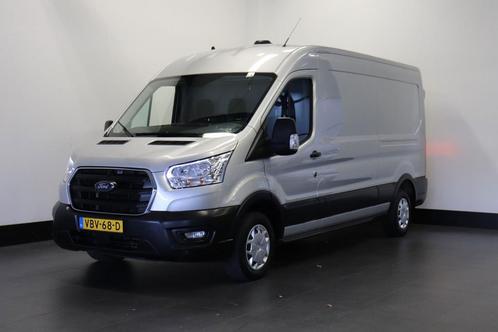 Ford Transit 2.0 TDCI 130PK L3H2 EURO 6, Auto's, Bestelauto's, Dealer onderhouden, Lease, Zwart, Handgeschakeld, Overige kleuren
