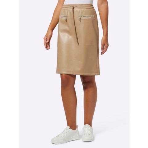 Creation L Imitatieleren rok, Kleding | Dames, Rokken, Nieuw, Verzenden