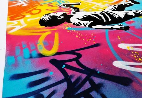Asko - First Time - Boy - XXL Canvas - Graffiti Stencil Art, Antiek en Kunst, Kunst | Schilderijen | Modern