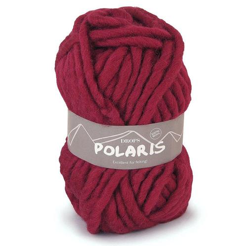 DROPS Polaris Uni Colour - 08 robijnrood - Wol Garen, Hobby en Vrije tijd, Breien en Haken, Ophalen of Verzenden