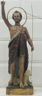 sculptuur, San Juan Bautista - 48 cm - Hout, Kristal,