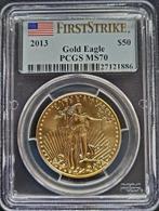 Gouden American Eagle 1 oz 2013 PCGS MS70, Goud, Losse munt, Verzenden, Midden-Amerika