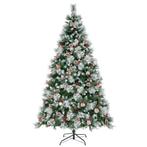 Kunstkerstboom LED Verlichte Dennenboom met Dennenappels, Verzenden, Nieuw