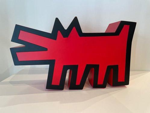 Medicom Toy x Keith Haring - Keith Haring Barking Dog - Red, Antiek en Kunst, Kunst | Schilderijen | Modern