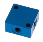 4-weg luchtverdeler M5 Aluminium 16 bar (224,8 psi), Verzenden, Nieuw