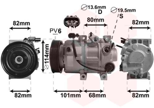 AIRCO COMPRESSOR VOOR HYUNDAI SONATA 2011-2014 977013R000, Auto-onderdelen, Airco en Verwarming, Nieuw, Ophalen of Verzenden
