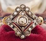 Zonder minimumprijs - Ring - 9 kt. Roségoud, Zilver Diamant, Sieraden, Tassen en Uiterlijk, Ringen, Nieuw