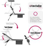 2dekans | tectake® - ligstoel ligbed zonnebed gestoffeerd,, Huis en Inrichting, Fauteuils, Ophalen of Verzenden, Zo goed als nieuw