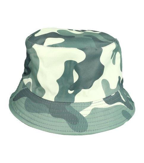 Bucket Hat Omkeerbaar Camouflage Patroon Groen, Sieraden, Tassen en Uiterlijk, Uiterlijk | Haarverzorging, Verzenden