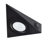 Driehoekspot zwart met schakelaar G4 - 12 Volt, Huis en Inrichting, Lampen | Spots, Verzenden, Nieuw, Trendy verlichting