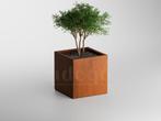 Adeqo cortenstaal plantenbak rechthoek 60 x 60 x 60 cm, Verzenden, Vierkant, Nieuw, Metaal