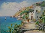 Giuseppe Luongo (1948) - Paesaggio della costiera amalfitana
