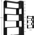 2 Moderne Hoekplank – 5 Open Lagen voor Boeken en Decorati, Verzenden, Nieuw