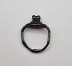 Angkor-periode Zilver Ring met archaïsch glas - 30 mm
