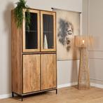 *WOONWINKEL* Starfurn RichWood Mangohout Vitrine Buffetkast, Huis en Inrichting, Verzenden, Nieuw