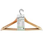Benson Houten kledinghangers - met broekstang - 360° haak.., Huis en Inrichting, Woonaccessoires | Kapstokken, Ophalen of Verzenden