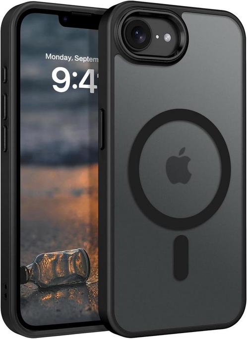 Silicone Case - Apple iPhone 16e met Magsafe - Zwart, Telecommunicatie, Mobiele telefoons | Hoesjes en Frontjes | Overige merken