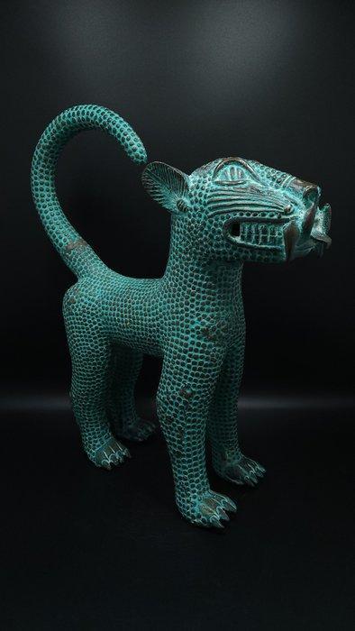prachtige koninklijke luipaard - bini /edo - Nigeria (Zonder, Antiek en Kunst, Kunst | Niet-Westerse kunst