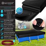 KESSER® Zwembad zonnezeil - Afdekzeil - 450x220cm - Zwart, Verzenden, Nieuw