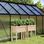 vidaXL Plantenbakken met poten 2 st massief grenenhout, Verzenden, Nieuw, 60 tot 100 cm, 60 cm of meer