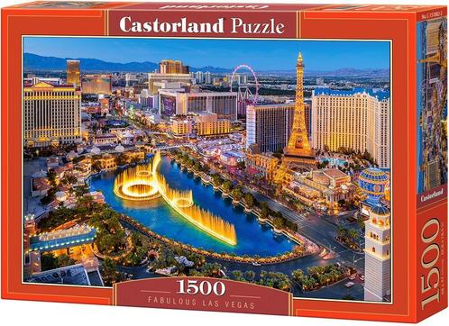 Fabulous Las Vegas Puzzel (1500 stukjes) | Castorland -, Hobby en Vrije tijd, Denksport en Puzzels, Nieuw, Verzenden