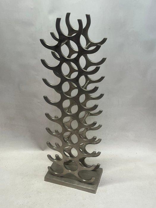 Wijnrek - Aluminium - wijnflessen organizer, Antiek en Kunst, Curiosa en Brocante
