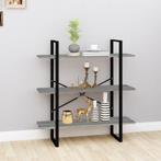 vidaXL Boekenkast 100x30x105 cm bewerkt hout grijs sonoma, 100 tot 150 cm, Verzenden, 100 tot 150 cm, Nieuw
