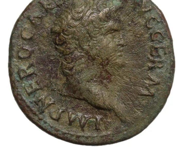 Romeinse Rijk. Nero (54-68 n.Chr.). As Rome - Victory, Postzegels en Munten, Munten | Europa | Niet-Euromunten