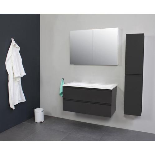 Badkamermeubel BWS Pepper Wastafel Acryl Incl Spiegelkast 2, Doe-het-zelf en Verbouw, Sanitair, Bad, Nieuw, Ophalen of Verzenden