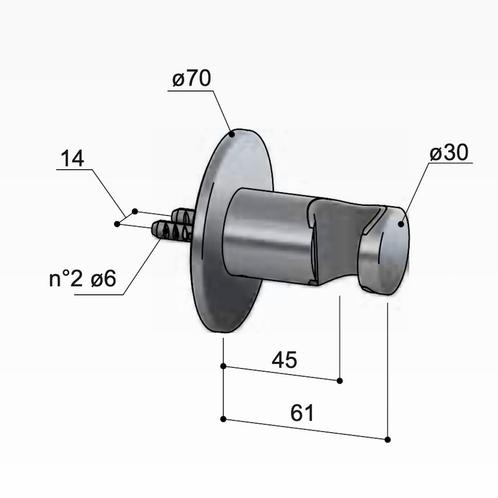 Wandsteun Hotbath Ace Geborsteld Messing PVD, Doe-het-zelf en Verbouw, Sanitair, Ophalen of Verzenden