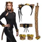 Set Cute Leopard Brown Dames, Hobby en Vrije tijd, Ophalen of Verzenden, Nieuw