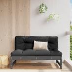 vidaXL Tuinmiddenbank 120x80 cm massief grenenhout grijs, Verzenden, Nieuw