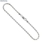Zilveren rope armbandje 18 cm 2.5 mm, Sieraden, Tassen en Uiterlijk, Armbanden, Verzenden, Nieuw, Zilver