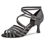 Diamant Dames Zwart-Zilver Brocade Dansschoenen 108-087-519, Verzenden, Nieuw