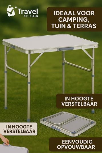 Inklapbare campingtafel Superdeal!! L60xB45x H56/26 cm. beschikbaar voor biedingen