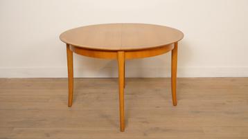 Vintage ronde eettafel  | Uitschuifbaar | 1960s beschikbaar voor biedingen