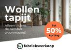Wollen tapijt woonmaand actie | 50% korting, Huis en Inrichting, Ophalen, 75 m² of meer, Wollen, Nieuw
