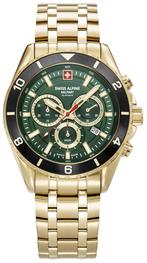 Swiss Alpine Military 7034.9118 Sierra Chrono horloge, Overige merken, Staal, Staal, Verzenden