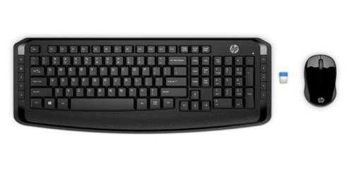 HP 300 toetsenbord RF Draadloos Zwart, Computers en Software, Toetsenborden, Nieuw, Verzenden