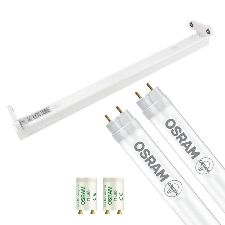 LED TL Armatuur met T8 Buis - OSRAM SubstiTUBE Value EM 830, Huis en Inrichting, Lampen | Overige, Nieuw, Ophalen of Verzenden