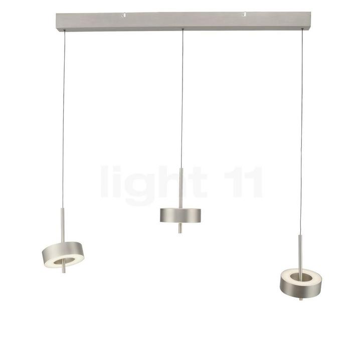 PAUL NEUHAUS Q-Rotate Hanglamp LED 3-lichts, aluminium, Huis en Inrichting, Lampen | Hanglampen, Nieuw, Verzenden