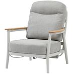 Savanna verstelbare lounge tuinstoel aluminium latte, Tuin en Terras, Ophalen of Verzenden, Nieuw, Aluminium