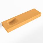 MONDIAZ LEX Ocher vrijhangende solid surface wastafel 110cm., Ophalen of Verzenden, Nieuw, Overige typen