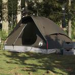 vidaXL Koepeltent 2-persoons waterdicht bruin, Caravans en Kamperen, Tenten, Verzenden, Nieuw, Tot en met 2