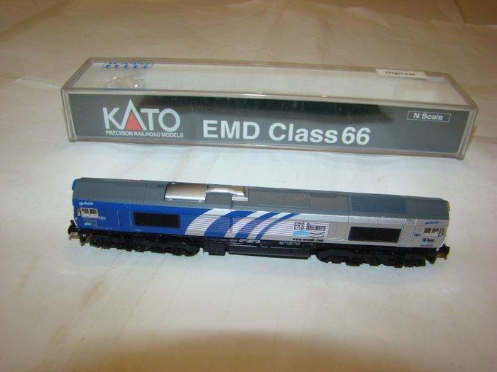 Kato N - 10813 - Diesellocomotief (1) - EMD Class 66 - NS, Hobby en Vrije tijd, Modeltreinen | N-Spoor