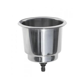 Bekerhouder RVS met afvoerplug inb.4 1/4" beschikbaar voor biedingen
