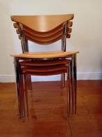 Calligaris - Eetkamerstoel (4) - Hout, Metaal